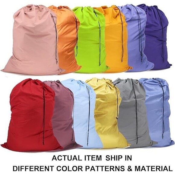 Extra Large Nylon Laundry Bag Travel Machine Washable 30"x40" (Mixed Color 12 P - Picture 4 of 5